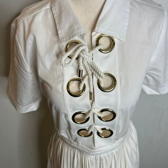 J. Crew White Maxi Dress Size 8 - Picture 3 of 9